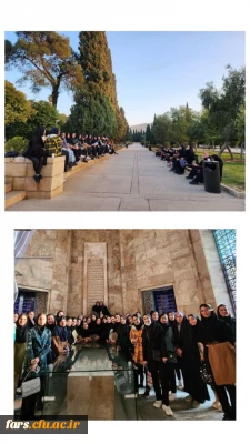 گزارش تصویری از بازید علمی تفریحی دانشجومعلمان پردیس شهید باهنر فارس