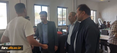 بازدید دکتر وحیدی معاون هماهنگی دانشگاه فرهنگیان استان فارس  از مرکز شهید بهشتی اقلید