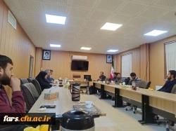 جلسه دکتر وحیدی معاون دانشگاه فرهنگیان استان فارس با مسئولین کنگره شهدا و کانون ایثار و شهدا در مرکز شهید بهشتی اقلید 5