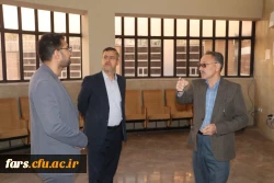 بازدید زارع شیبانی مدیریت محترم دانشگاه فرهنگیان فارس از ساختمان شهید سلیمانی (ساختمان شماره 2 پردیس شهید رجایی) 3