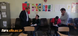 بازدید زارع شیبانی سرپرست استانی دانشگاه فرهنگیان فارس از حوزه امتحانی مرکز شهید بهشتی اقلید 2