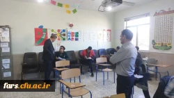 بازدید زارع شیبانی سرپرست استانی دانشگاه فرهنگیان فارس از حوزه امتحانی مرکز شهید بهشتی اقلید 4
