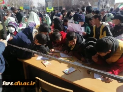 برپایی موکب پذیرایی و نقاشی کودکانه توسط دانشجومعلمان  مرکز شهید بهشتی اقلید 2