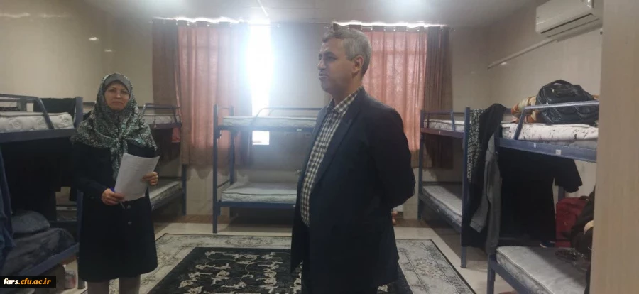 ازدید مدیر استانی دانشگاه فرهنگیان استان فارس از سرای دانشجویی مرکز زینب کبری (س) کازرون 2