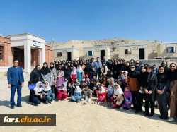 بازدید دانشجومعلمان مرکز زینب کبری (س) کازرون از مدرسه عشایری شهید باهنر ماچانلو  2