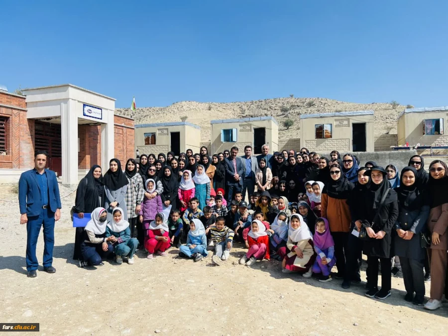 بازدید دانشجومعلمان مرکز زینب کبری (س) کازرون از مدرسه عشایری شهید باهنر ماچانلو  2