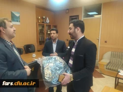 تقدیر از دانشجومعلم نخبه کشوری دانشگاه فرهنگیان فارس جناب اقای علی جوکار 5