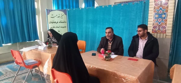 حضور مدیریت محترم دانشگاه فرهنگیان فارس جناب آقای زارع شیبانی به همراه  مسئولان استانی دانشگاه فرهنگیان در پردیس شهید باهنر 4