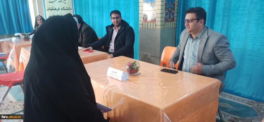 حضور مدیریت محترم دانشگاه فرهنگیان فارس جناب آقای زارع شیبانی به همراه  مسئولان استانی دانشگاه فرهنگیان در پردیس شهید باهنر 5