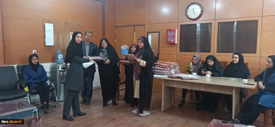 حضور مدیریت محترم دانشگاه فرهنگیان فارس جناب آقای زارع شیبانی به همراه  مسئولان استانی دانشگاه فرهنگیان در پردیس شهید باهنر 8