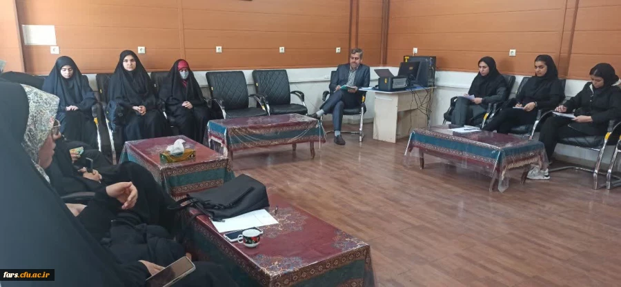 حضور مدیریت محترم دانشگاه فرهنگیان فارس جناب آقای زارع شیبانی به همراه  مسئولان استانی دانشگاه فرهنگیان در پردیس شهید باهنر 9