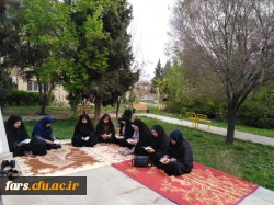 قرائت سوره مبارکه یاسین بر سر قبور مطهر شهدای گمنام پردیس شهید باهنر 3