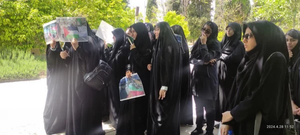 تجمع دانشجویان، اساتید  و کارکنان پردیس ها و مراکز دانشگاه فرهنگیان فارس در حمایت از اعتراضات ضدصهیونیستی جامعه نخبه دانشگاهی  3