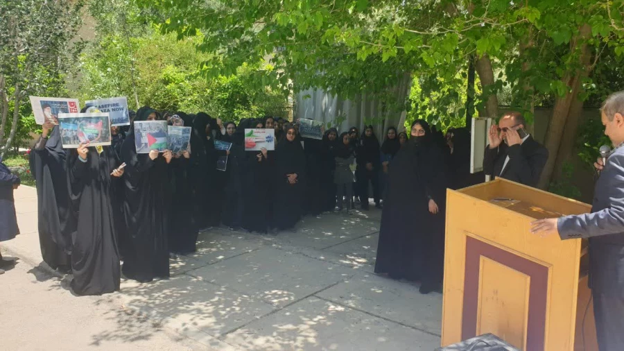 تجمع دانشجویان، اساتید  و کارکنان پردیس ها و مراکز دانشگاه فرهنگیان فارس در حمایت از اعتراضات ضدصهیونیستی جامعه نخبه دانشگاهی  4