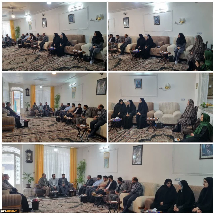 دیدار جمعی از مسئولین دانشگاه فرهنگیان استان فارس و جهاد دانشگاهی با خانواده شهید دانشجومعلم غلامحسین خشنود 2