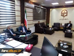 دیدارجناب آقای صالحی نماینده مردم شهرستان اقلید با جناب آقای  صادقی مدیر دانشگاه فرهنگیان استان فارس 2