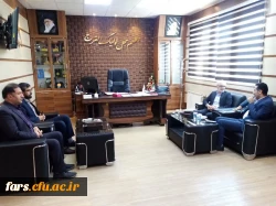 دیدارجناب آقای صالحی نماینده مردم شهرستان اقلید با جناب آقای  صادقی مدیر دانشگاه فرهنگیان استان فارس 3
