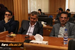 نشست اعضاء هیئت علمی دانشگاه فرهنگیان فارس با جناب آقای برزویی ریاست محترم دانشگاه فرهنگیان کشور 6