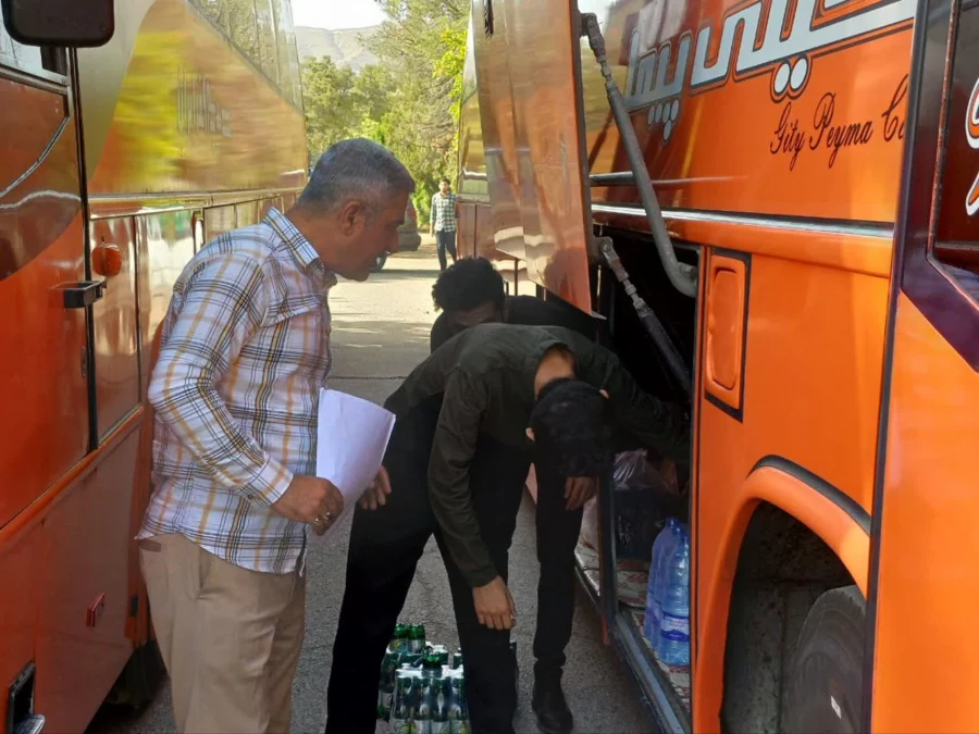 کاروان زیارتی شهدای خدمت حرکت کرد 4