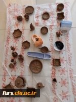 کارگاه کار با گل رُسدر مرکز زینب کبری کازرون 4