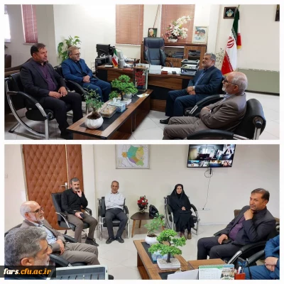 دیدار دکتر صادقی رئیس دانشگاه فرهنگیان با فرماندار و روسای دانشگاههای شهرستان اقلید