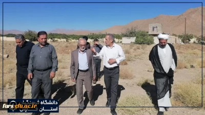 بازدید دکتر صادقی رئیس دانشگاه فرهنگیان استان فارس از فضا و امکانات مرکز شهید بهشتی اقلید