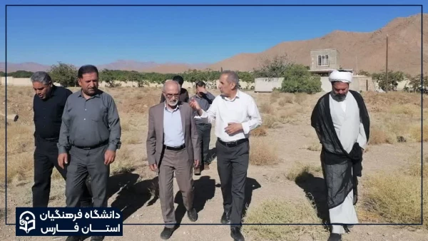 بازدید دکتر صادقی رئیس دانشگاه فرهنگیان استان فارس از فضا و امکانات مرکز شهید بهشتی اقلید 2