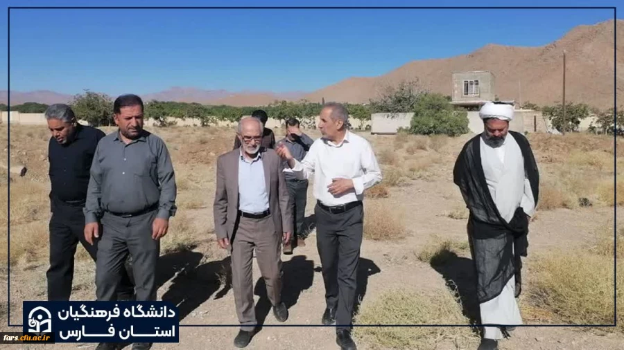 بازدید دکتر صادقی رئیس دانشگاه فرهنگیان استان فارس از فضا و امکانات مرکز شهید بهشتی اقلید 2