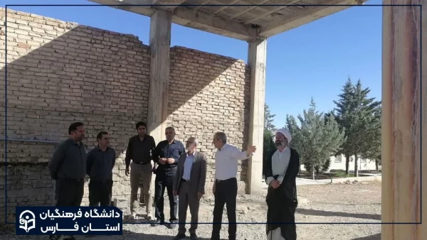 بازدید دکتر صادقی رئیس دانشگاه فرهنگیان استان فارس از فضا و امکانات مرکز شهید بهشتی اقلید 5