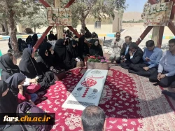 تجدید میثاق جمعی از دانشجویان و کارکنان دانشگاه های شهرستان اقلید با مقام شامخ شهدا  3