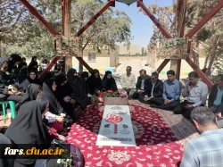 تجدید میثاق جمعی از دانشجویان و کارکنان دانشگاه های شهرستان اقلید با مقام شامخ شهدا  4