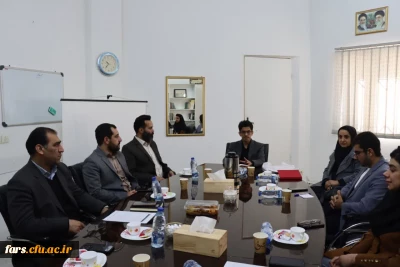 جلسه هماهنگی دانشگاه فرهنگیان و دانشگاه شیراز در خصوص مسابقه 