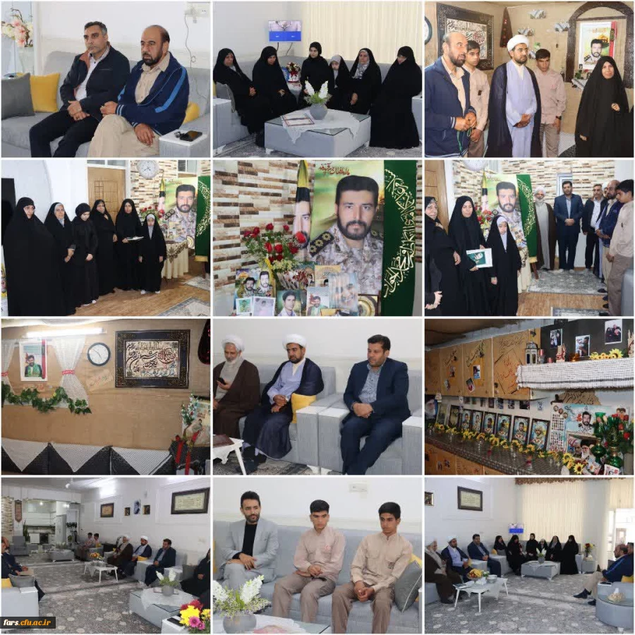 دیدار مسئولین دانشگاه فرهنگیان فارس از خانواده شهید جلیل خادمی 2