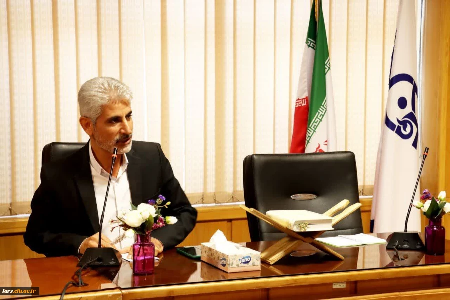 آیین معارفه دکتر امین باقری کراچی، سرپرست معاونت آموزشی و پژوهشی و  دکتر حسین فراست، سرپرست دانشکده علوم پایه دانشگاه فرهنگیان استان فارس 3