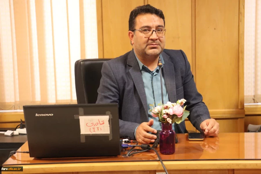 آیین معارفه دکتر امین باقری کراچی، سرپرست معاونت آموزشی و پژوهشی و  دکتر حسین فراست، سرپرست دانشکده علوم پایه دانشگاه فرهنگیان استان فارس 10