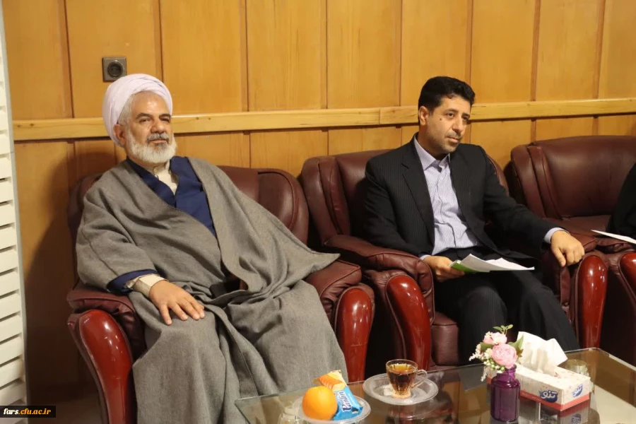 آیین معارفه دکتر امین باقری کراچی، سرپرست معاونت آموزشی و پژوهشی و  دکتر حسین فراست، سرپرست دانشکده علوم پایه دانشگاه فرهنگیان استان فارس 11