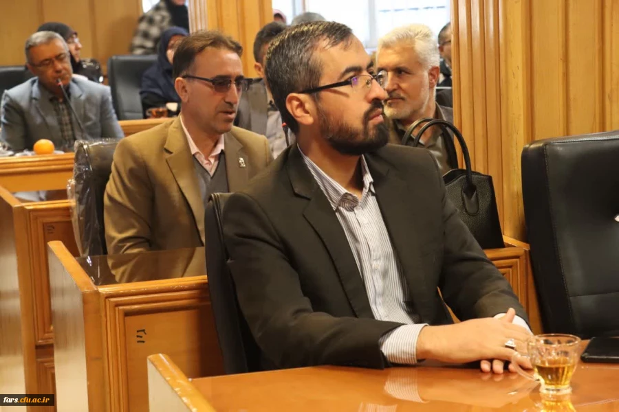 آیین معارفه دکتر امین باقری کراچی، سرپرست معاونت آموزشی و پژوهشی و  دکتر حسین فراست، سرپرست دانشکده علوم پایه دانشگاه فرهنگیان استان فارس 14