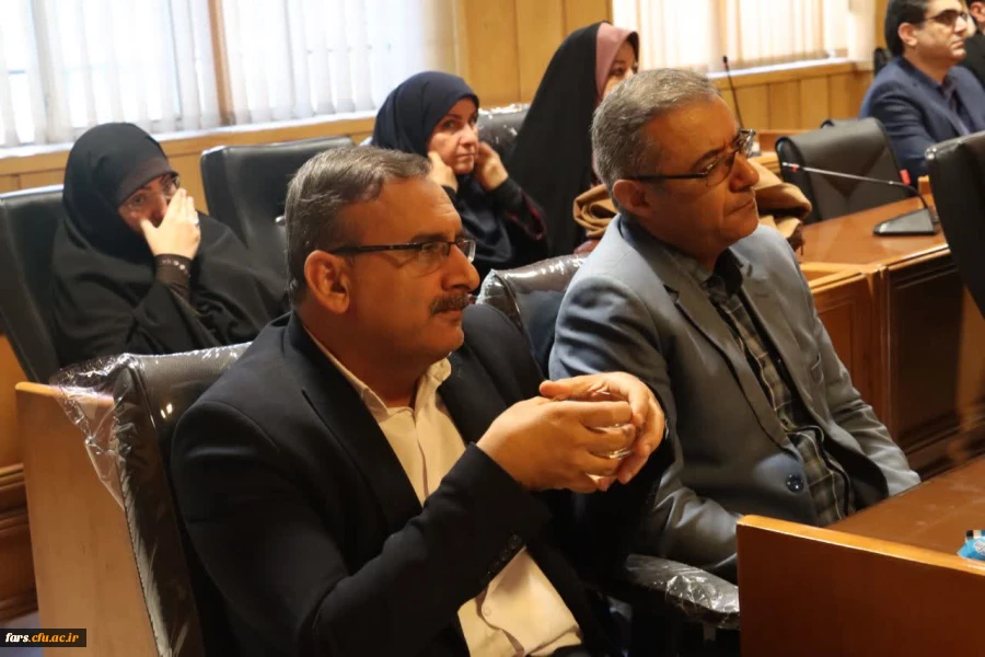 آیین معارفه دکتر امین باقری کراچی، سرپرست معاونت آموزشی و پژوهشی و  دکتر حسین فراست، سرپرست دانشکده علوم پایه دانشگاه فرهنگیان استان فارس 17