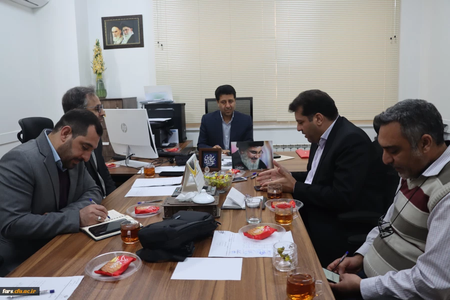 جلسه، کمیته برگزاری مسابقات ورزشی دانشگاه فرهنگیان فارس برگزار شد. 2