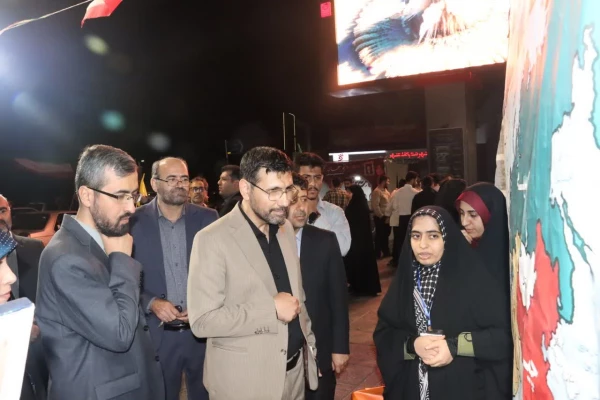 حضور معاون فرهنگی و تربیتی دانشگاه فرهنگیان در موکب فرهنگی دانشگاه فرهنگیان استان فارس  13